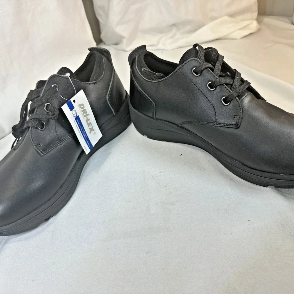 Drew Armstrong Mens 8.5 M Black Leather Orthopedic Walking Shoes 40220-14 NWT